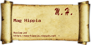 Mag Hippia névjegykártya